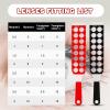 Optical Retinoscopy Rack for Quick Examination of Diopter Spectacles - 32 Lenses, Red for Myopia Black for Hyperopia - Optometry, Glasses Testing view 3