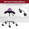 Hydraulic Saddle Stool on Wheels for SPA Massage, Modern Swivel Rolling Seat/Salon Chair, Balance Chair for Healthy Back - Beauty Chair for Comfort view 4