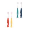 HAPINARY 4pcs Boy Girl's Oral Care Brush Bristles Non-Slip Handle Ergonomic Design Toothbrush for Years Old view 1