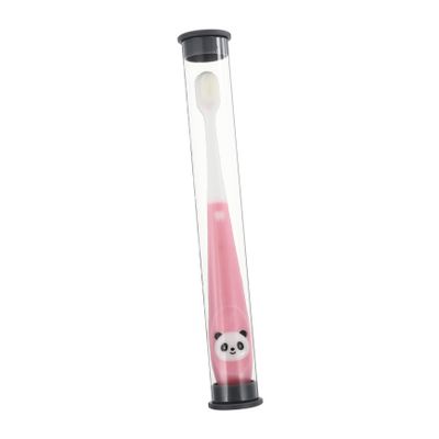 FOYTOKI Children Tooth Brush Kid Toothbrush with Storage Bucket Supple Bristles Safe for Kids Teeth Simple Shape for Babies and Children