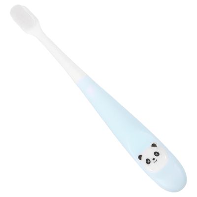 FOYTOKI Panda Kids Toothbrush Soft Bristles 2-12 Years with Storage Bucket Manual Teeth Cleaning Tool for Boys and Girls Cartoon Design