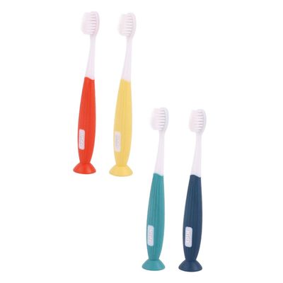 HAPINARY 4pcs Boy Girl's Toothbrushes Soft Cartoon Manual Cleaning Toothbrush for Boys and Girls Usage at Home Travel