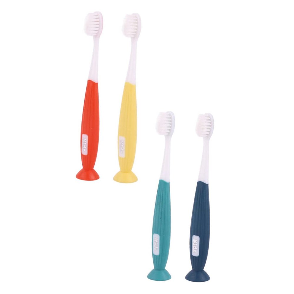 HAPINARY 4pcs Boy Girl's Toothbrushes Soft Cartoon Manual Cleaning Toothbrush for Boys and Girls Usage at Home Travel