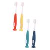 HAPINARY 4pcs Boy Girl's Toothbrushes Soft Cartoon Manual Cleaning Toothbrush for Boys and Girls Usage at Home Travel view 1