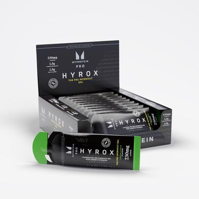 Myprotein PRO x HYROX The Pre-Workout Gel | 230mg Caffeine with Natural Guarana | Beta-Alanine, Citrulline Malate & Taurine | Boost Energy, Focus & Endurance | Vegan | Green Apple Flavour 12 x 60ml