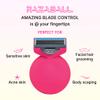 Razaball  Womens Razor + Pack of 3 Blades - Reusable Ladies Safety for Shaving  Girls First Razor - Smooth Sensitive Shave for Intimate, Bikini, Pubic Hair, Leg - Pink view 3