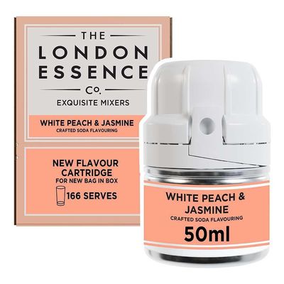 THE LONDON ESSENCE CO. Freshly Infused White Peach & Jasmine Soda Cartridge 50ml