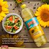 Elisha Sunflower Oil - Pack of 3 x 1L - 100% Pure Refined Cooking Oil - Non-GMO and Kosher Certified - High Smoke Point Refined Sunflower Oils - Ideal for Cooking, Frying, Roasting, Baking view 2