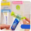Beaupretty Toothpaste Squeezer Roller 5pcs Suction Cups Wall Mounted Rolling Toothpaste Tube Squeezer Dispenser for Bathroom Home Use Random Color view 4