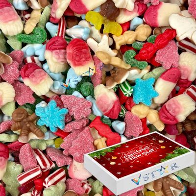 Christmas Pick n Mix Candy Sweet with Christmas Box | Ideal for Christmas (5kg)