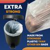 3L Pedal Bin Liners Extra Strong Extra Large Dustbin Waste Bags Small 3 Liter Trash Bags For Toilet Bedroom Bathroom Hotels Garbage White Refuse Sacks For Rubbish 3 Litre - 20 Count view 2