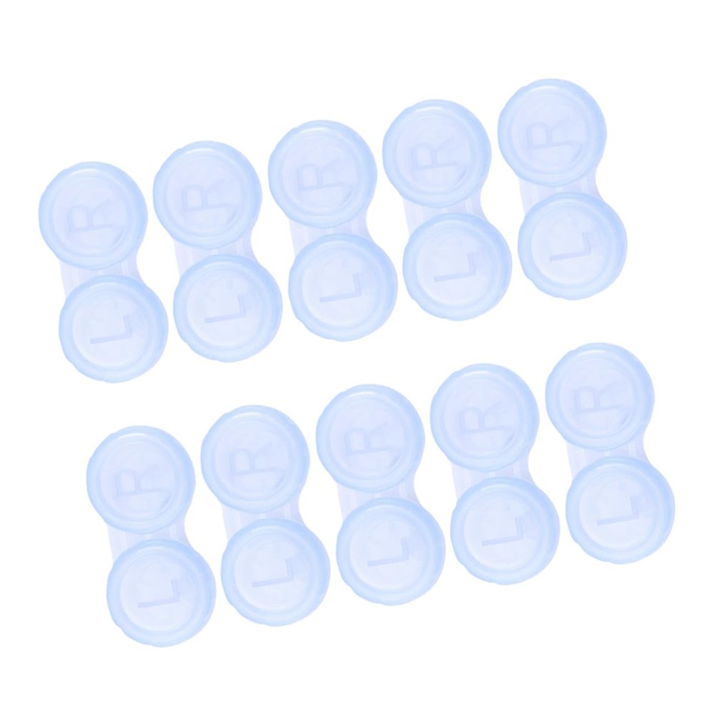 Didiseaon 10pcs Lens Cases Tight Seal Compact and Lightweight Travel Case for Contact Lenses Easy to Use for Daily Life Outdoor Activities