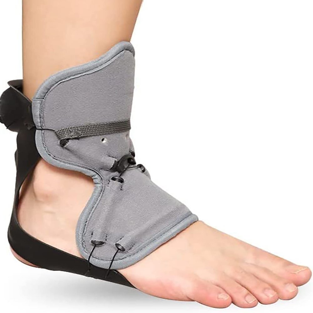 Adjustable Drop Foot Brace for Plantar Fasciitis Support - AFO Ankle Fixation Device for Men and Women with Arch Foot Pain, Achilles Tendonitis - Bionic Foot Structure Assist Strap for Pain Relief
