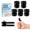 Wisocugood 5Pcs Thumb Finger Splints, Small Finger Splints for Broken, Arthritis, Injury, Sprain, Fits Index, Middle & Ring Finger Pain (Black) view 1
