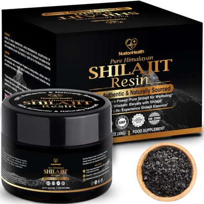 Pure Himalayan Shilajit Resin - Gold Grade 30g - Rich in Fulvic & Humic Acid, 100% Vegan - Immune Support, Vitality Booster - Lab Tested by UK's NuetonHealth