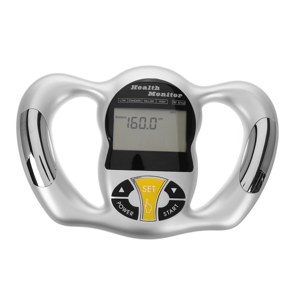 FRCOLOR Body Fat Measuring Instrument Handheld Fat Calculator Machine LCD Screen for Home Bmi Measurement Tool