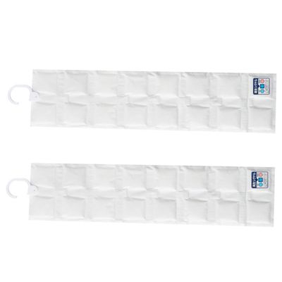 Gatuida 2pcs Hanging Wardrobe Moisture Absorbing Bags Dehumidification Pouches for Clothes Shoes Closet Home Use