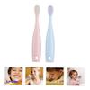 IWOWHERO 2pcs Toothbrush Soft Bristle Training Toothbrush for Sensitive Gums Multi-Functional for Teeth and Tongue Cleaning Safe for Boy Girl and Toddlers view 2