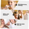 IWOWHERO 2pcs Toothbrush Soft Bristle Training Toothbrush for Sensitive Gums Multi-Functional for Teeth and Tongue Cleaning Safe for Boy Girl and Toddlers view 3