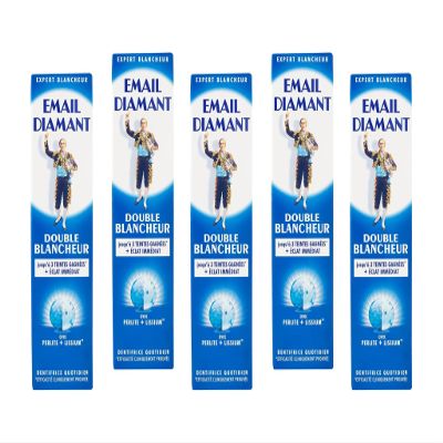 Email Diamant Double Blancheur Whitening Toothpaste Original Cosmetic - 75ml Large Size - 5 Tubes
