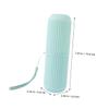HOMOCONO 4pcs Portable Travel Toothbrush Organizer and Toothpaste Holder with Good Protection Effects, Sturdy Pp Material, for Bathroom Counter and Hotel Use view 3