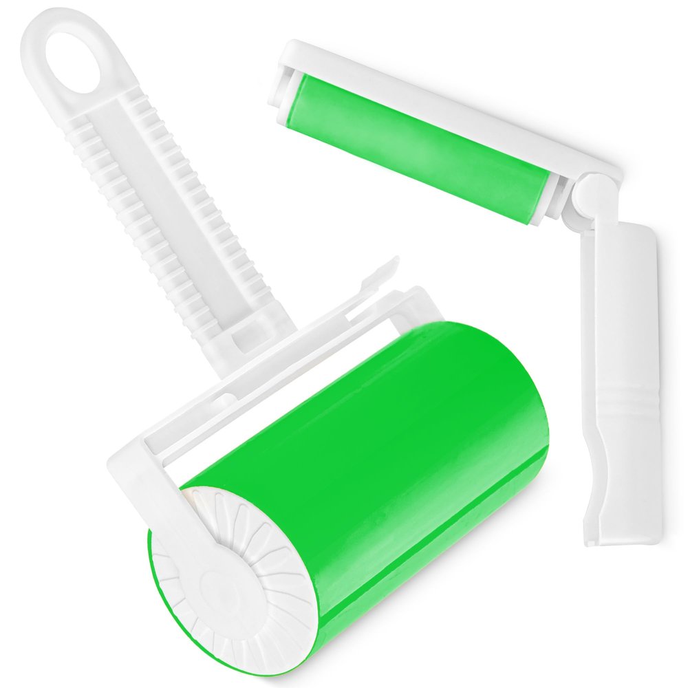 TULMERO Silicone Lint Roller, Reusable, Lint Rollers, Pet Hair Set, Large and Small Travel, Washable Lint Roller for Pet Hair, Clothes and Furniture