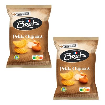 Brets Onion Crisps 125g x 2