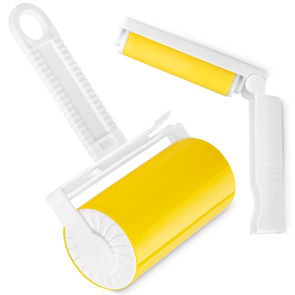 TULMERO Silicone Lint Roller, Reusable, Lint Rollers, Pet Hair Set, Large and Small Travel, Washable Lint Roller for Pet Hair, Clothes and Furniture