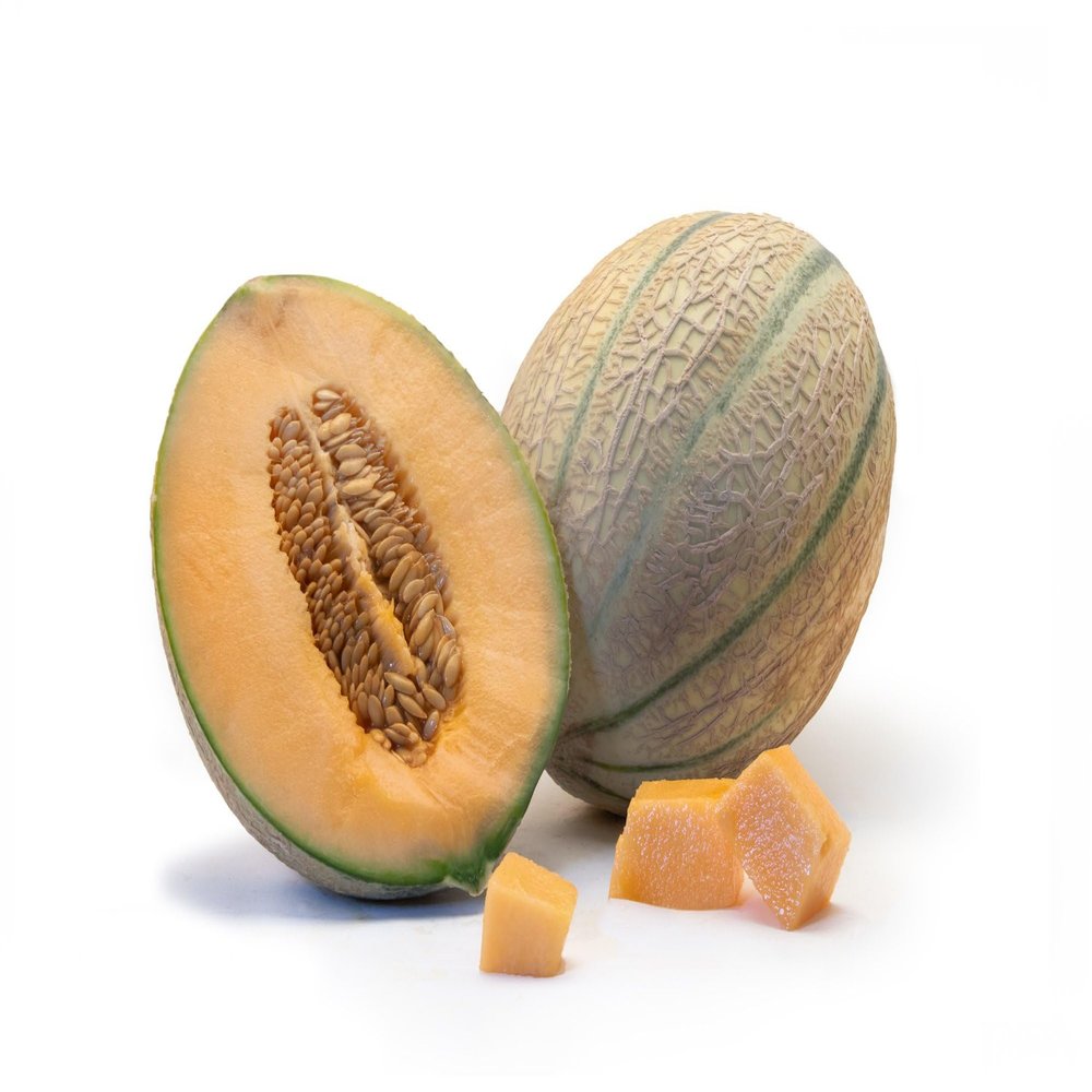 Charentais Melon, Sweet Orange Flesh, Oblong Ivory Seeds (10)