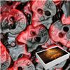 Bubbs Vegan Large Liquorice & Raspberry Skulls Sweets (500g) view 1