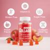 True Health Collagen Gummies with Vitamin C and Biotin  Peach Flavored, Without Sugar or Gluten, Collagen Gummies for Women and Men  Multivitamins Supports Hair, Skin & Nails  60 Units per Bottle view 3
