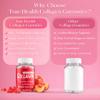 True Health Collagen Gummies with Vitamin C and Biotin  Peach Flavored, Without Sugar or Gluten, Collagen Gummies for Women and Men  Multivitamins Supports Hair, Skin & Nails  60 Units per Bottle view 4