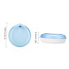 HAPINARY Small Denture Storage Box Rotating Lid Retainer Case for Mouth Guard Case view 3