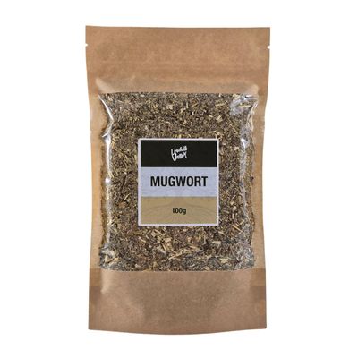 Lowhill Valley Mugwort Herb Herbal Tea - Artemisia Vulgaris - Premium Quality Loose Leaf Herbal Tea  100% Pure Naturally Grown  Contains No Additives or Preservatives  100g