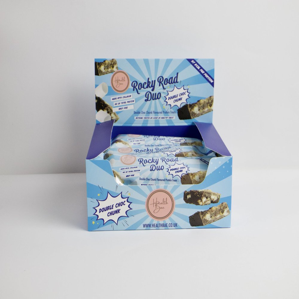12x40g Rocky Road Duo Bars (One Size, Double Chocolate Chunk)