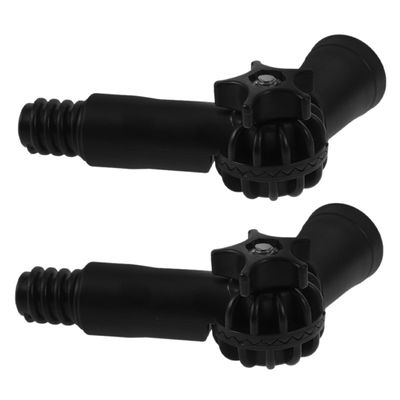 2pcs Angle Adaptor Pole Hinge Tip, Plastic Threaded Adapter