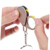 FRCOLOR Portable Foldable Magnifier Keychain Loupe Magnifying Keyrings for Reading Text Keychain Magnifier for Keys Foldable to Carry in Pocket Bag view 3