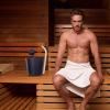 Sauna Bucket Set - Sauna Bin 7L Indoor Sauna Bath Spa Centre Aluminium Barrel Dry Sauna Bucket Short Curved Birch Handle Sauna Must-Have for Spa Centre, Bathtub, Bathroom, Hotel view 3
