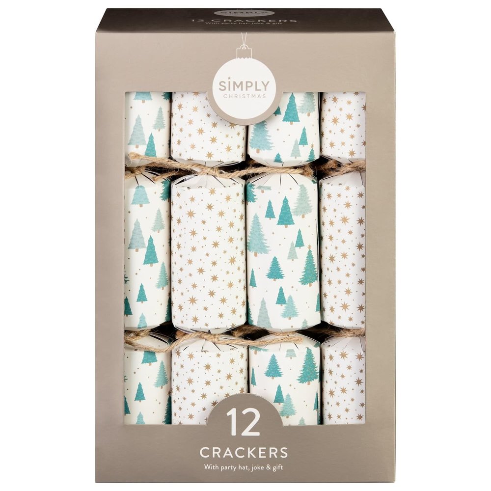 Christmas Crackers 12 X 12" - White - Crack Open Some Fun And Joy Around The Christmas Dinner Table With These Family Christmas Crackers - Size: 12" (Approx.)