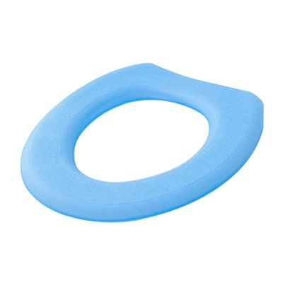 FOMIYES Toilet Seat Cover Thickening Eva Warm Paste Type Toilet Pad Supplies for Home Bathroom Blue