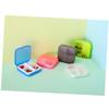 minkissy Portable Medicine Organizer 28-Grid Weekly Pill Box 7-Layer Storage Case Grey view 2
