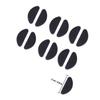 minkissy 25pairs Silicone Nose Pads for Glasses Nonslip Grip Easy to Apply Increase Fit for Frames view 2
