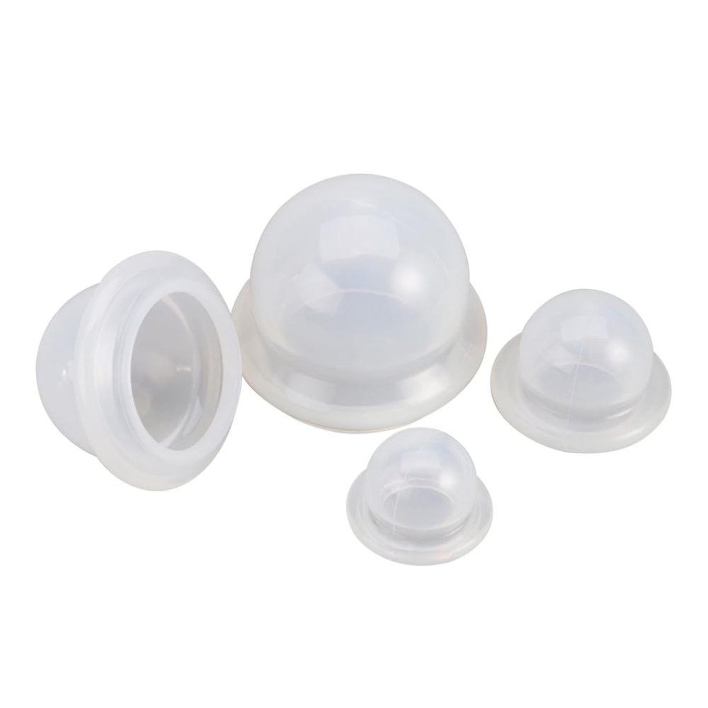 FRCOLOR 4pcs Silicone Cupping for Massage and Body Therapy Includes Suction Cups for Cellulite Reduction and Facial Cupping