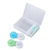 FRCOLOR 2pc Eyes Care Kit Lens Case Storage Jar Double Boxes Contact Lenses Tools Green for Months Replacement view 1