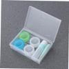 Beavorty 2pc Lens Case Storage Jar Double Boxes for Contacts Glasses Pouch Lens Holder Beautiful Replacement Every Months view 2