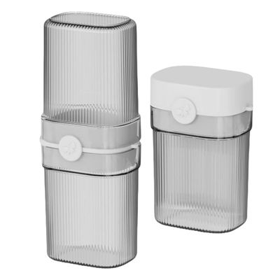 1 Set Travel Soap Case - Toothbrush Storage Box, Toothbrush Cup Case | Portable Toothbrush and Toothpaste Storage Container, Transparent Toothbrush Carry Box for Home, School, Bu