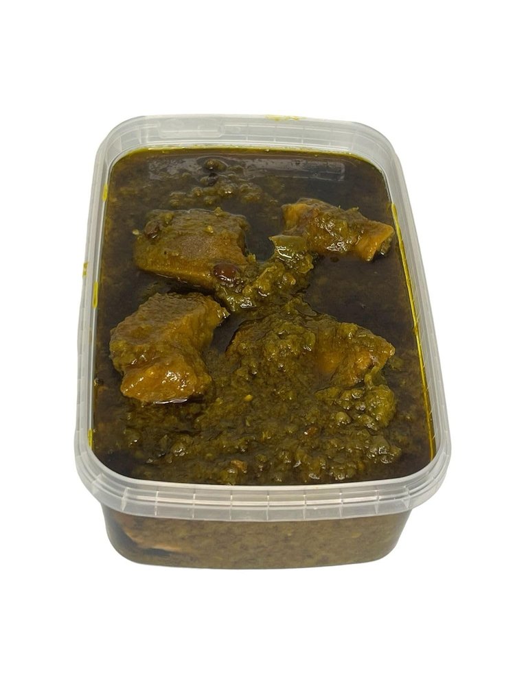 Ayamase Green Pepper Stew | Authentic Nigerian Ofada Sauce with Green Peppers, Onions, Palm Oil & Local Spices | 1 Litre