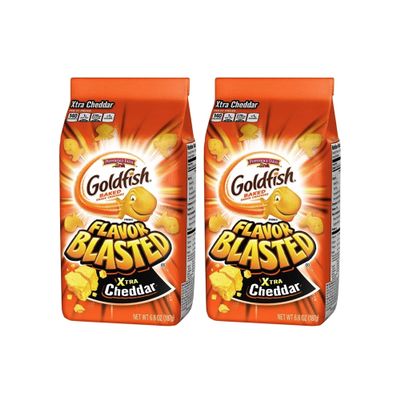 Pepperidge Farm Goldfish Crackers - Flavor Blasted Xtra Cheddar 187g (Pack of 2)