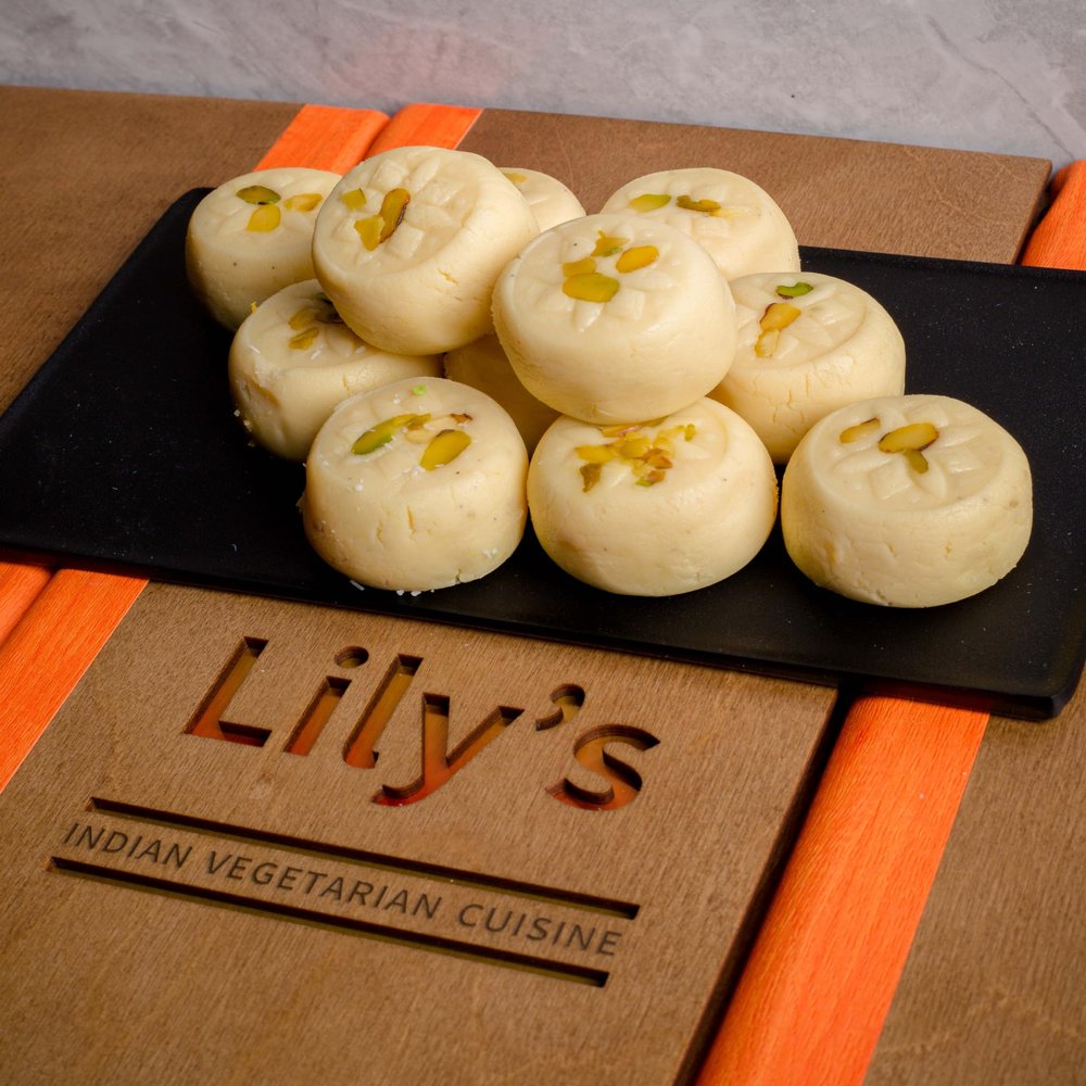 Diwali Special-Lily's Handmade Indian Sweets, White Pedas in (200-800gram) with Pistachio For you and your family (800)