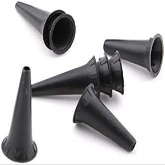 ADS Medicare Specula Disposable, Mini Pocket Otoscope Black Ear Pieces Specula, (4.25mm) Ear Piece Ear Inspection Examination Diagnostic Black, Pack of 100 Pieces